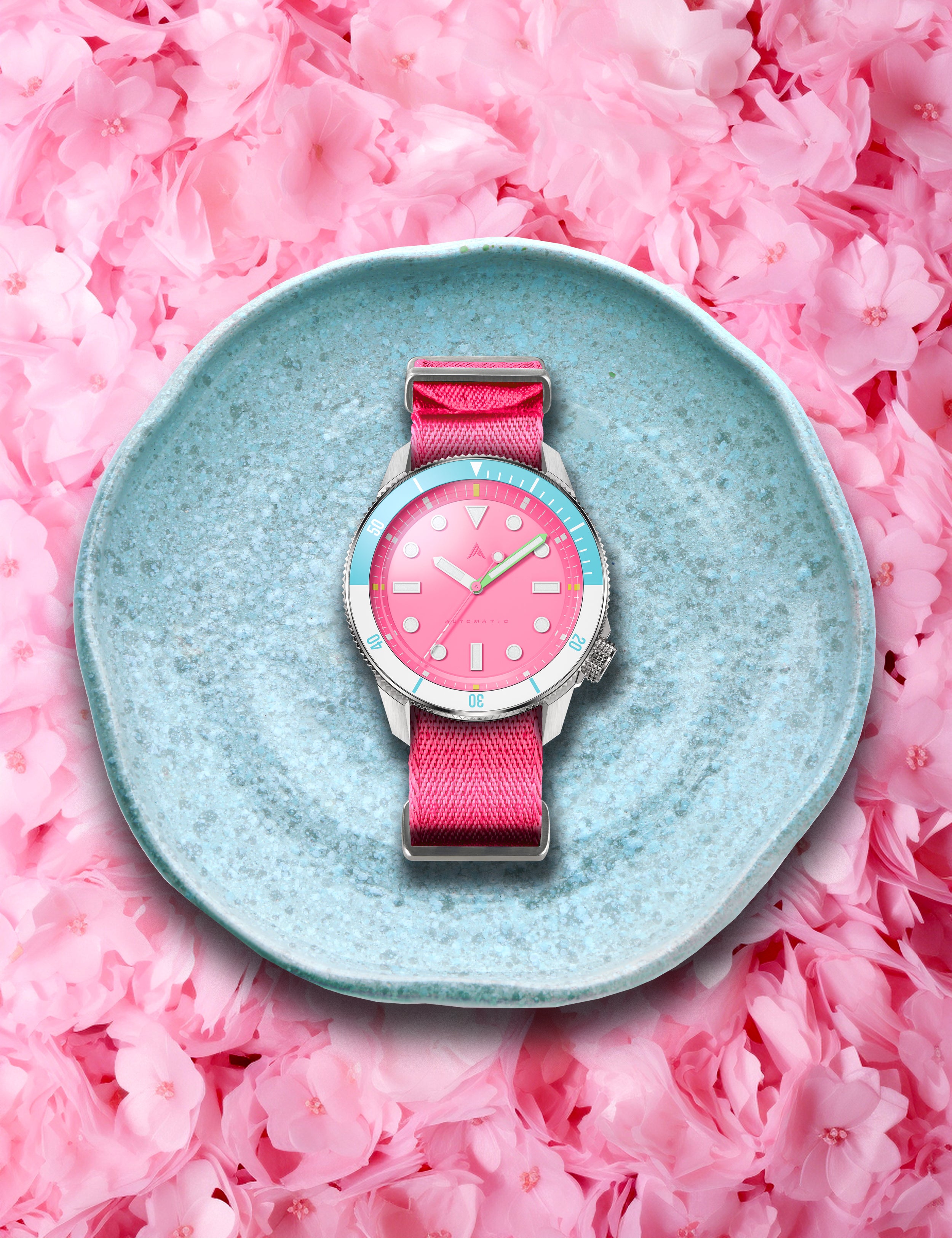 EXCLUSIVE / 20MM SINGLE-PIECE NYLON STRAP CHERRY BLOSSOM CANDY PRE-ORDER